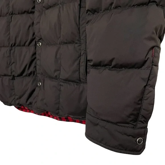WOOLRICH Reversible Puffer Jacket Men S Buffalo Checked Goose Down Feathers Snap - Picture 5 of 16